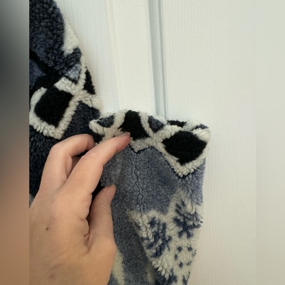 Vintage Lavon snowflake zip up Sherpa - Picture 6 of 8